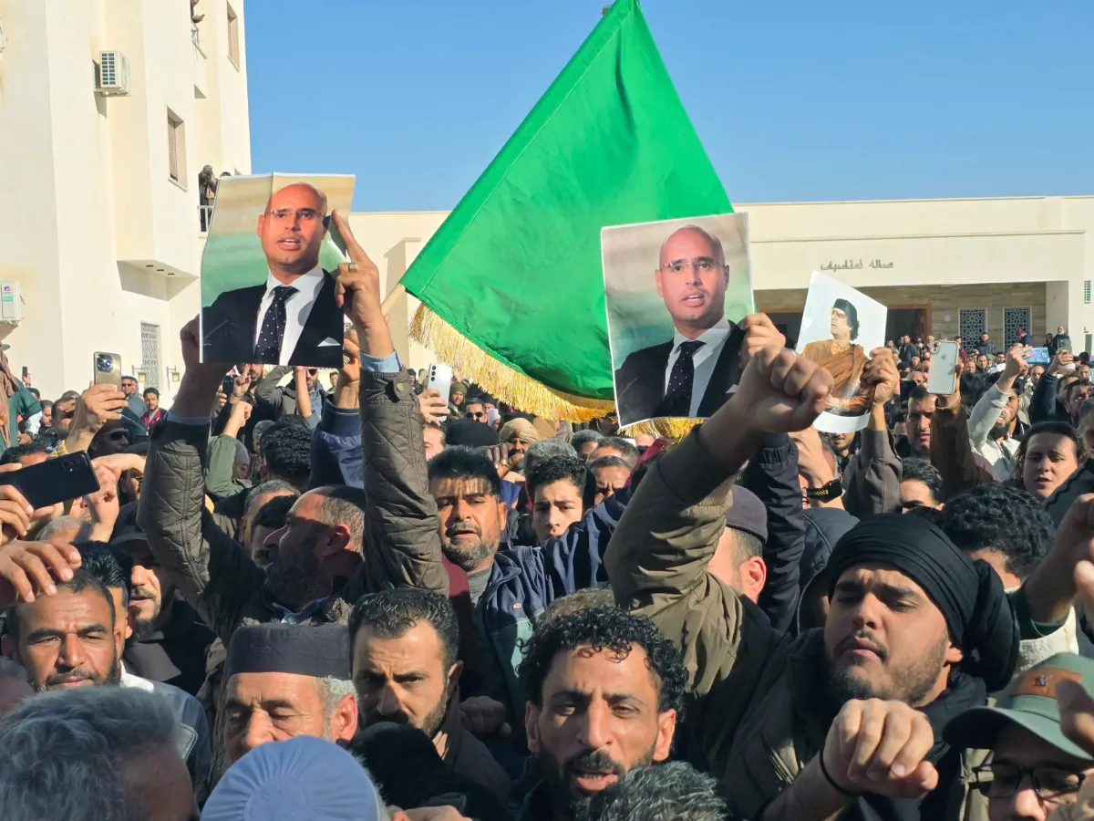 Thousands gather in Libya for funeral of Saif al-Islam Gaddafi